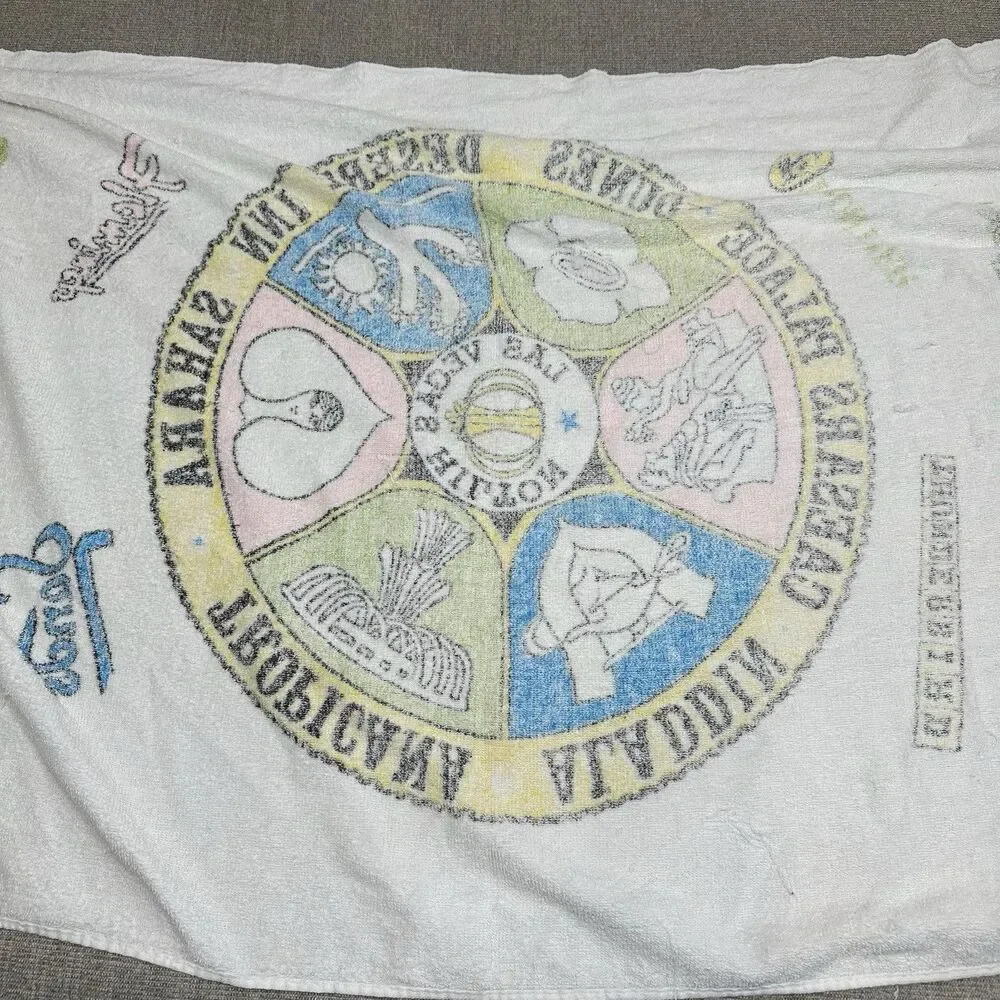 Vintage Las Vegas Logo Swimming Pool Beach Towel Nevada Bath Towel Hotel Casino